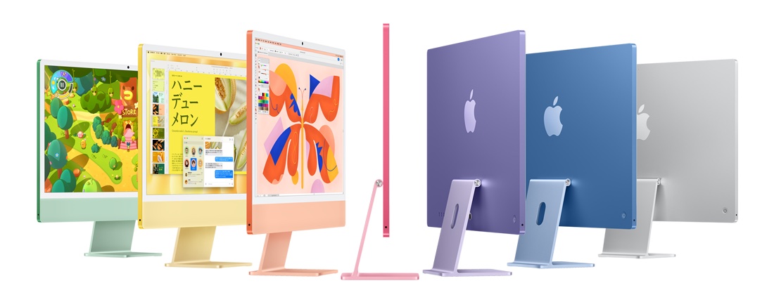 iMac（24インチ）のカラー（出典：Apple）
