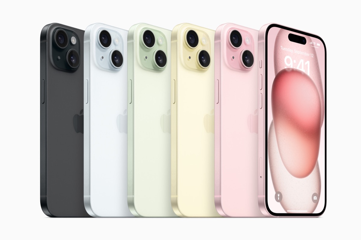 iPhone 15(ブラック・ブルー・グリーン・イエロー・ピンク)