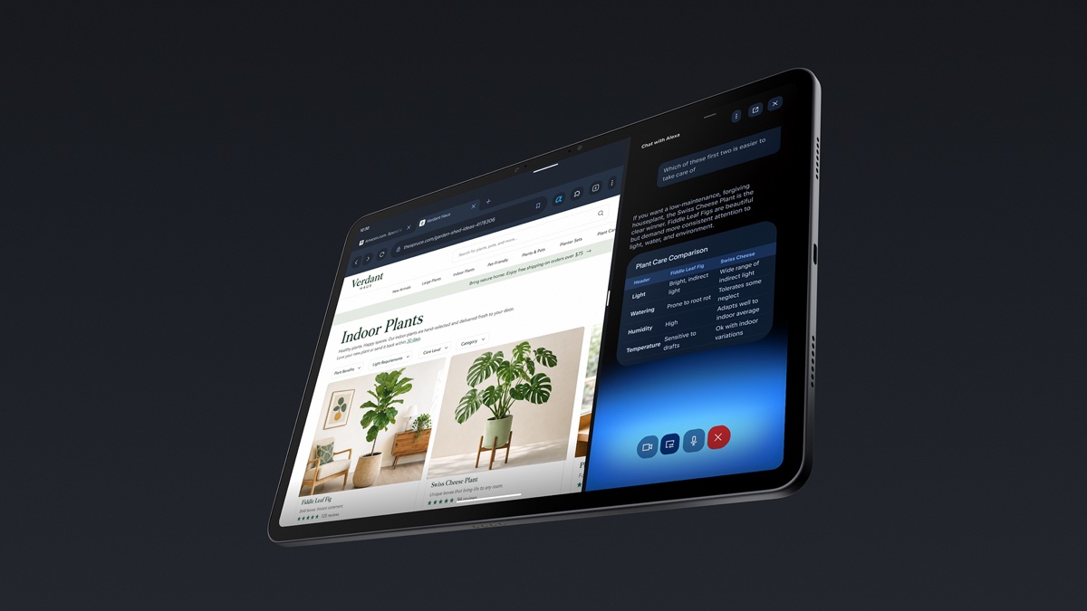 Alexa Tabletの画面に表示されたAlexa+